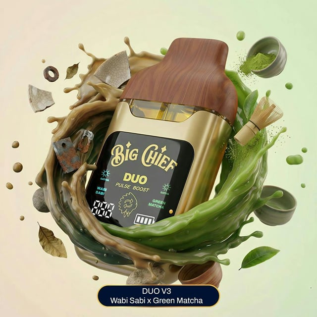 Big Chief | Wabi Sabi x Green Matcha | V3 Liquid Diamonds Disposable | 2g