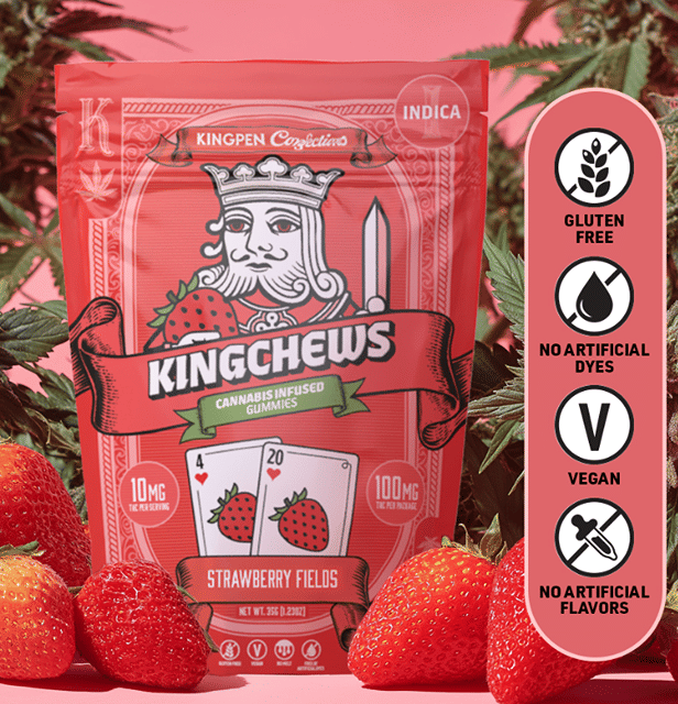 100mg Distillate Gummies - Strawberry Fields