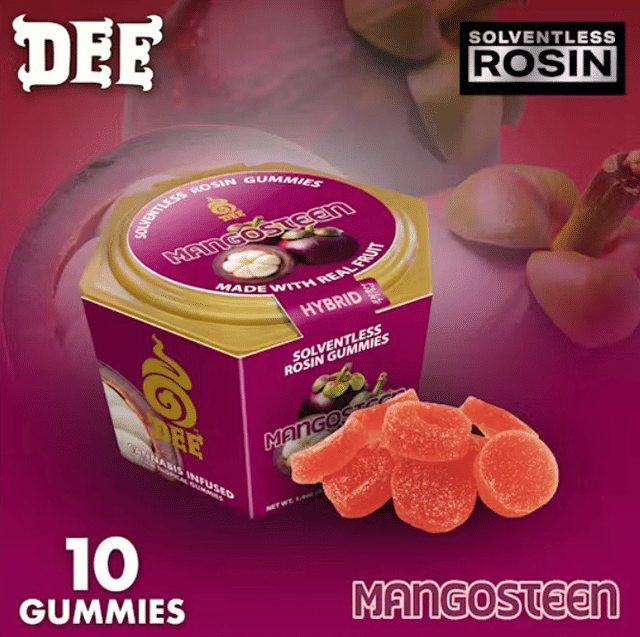 Dee - Mangosteen Solventless Rosin Gummies - 100mg