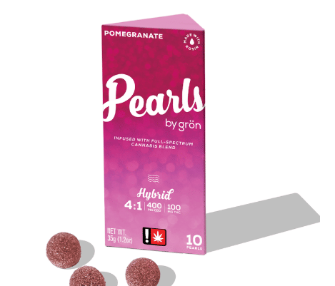 Grön: Pearls - Pomegranate