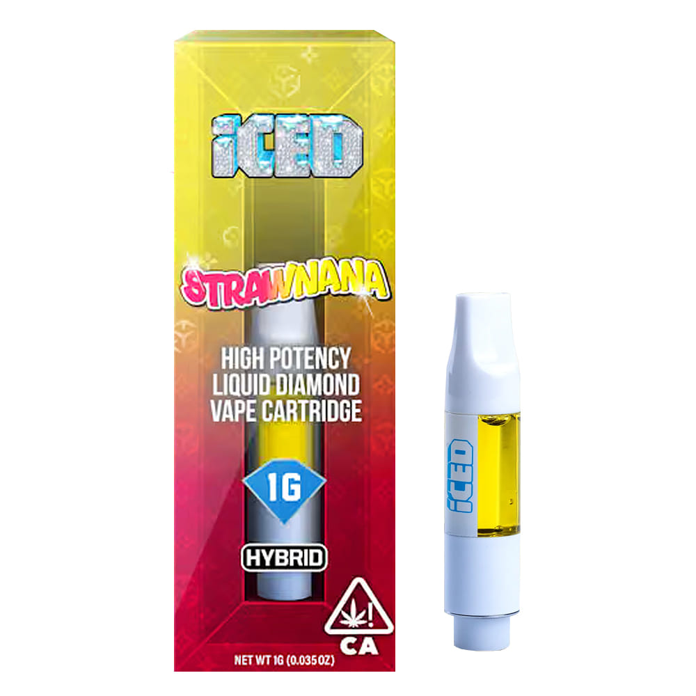 ICED: Strawnana (H) Cartridge -1g