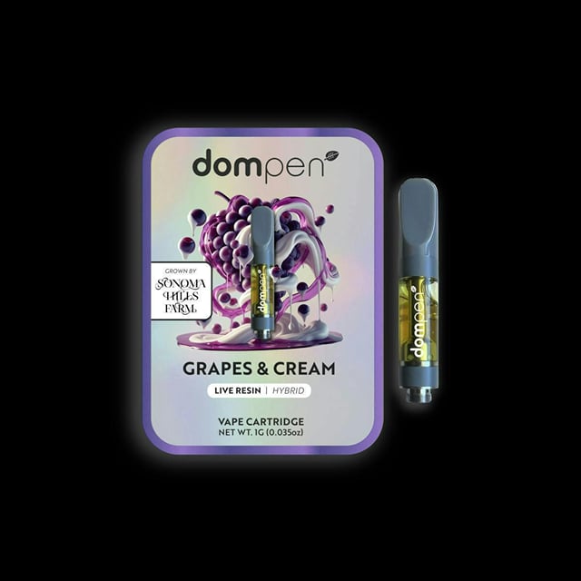 Dompen Live Resin | 1g - Grapes and Cream - Cartridge