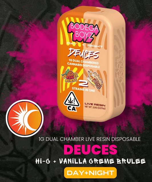 Orange Burst x Vanilla Creme Brulee - Live Resin Vape - AIO - 1g
