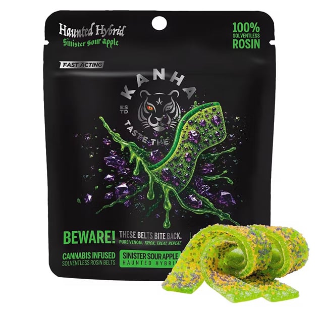Sour Apple Crunch - Haunted Hybrid Sinister - Rosin Belt Gummies - 100mg