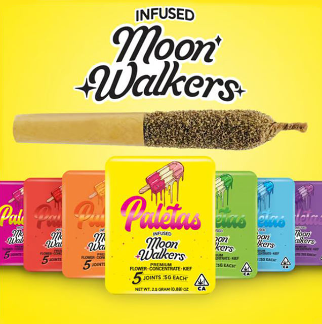Paletas - Moon Walkers - Infused Pre-roll Minis - 2.5g (5pk) - Watermelon OG