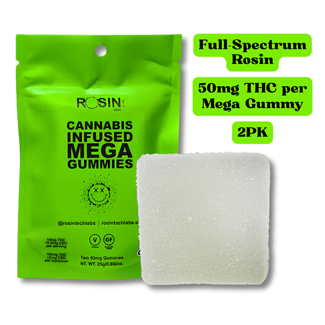 Berry Peaches 'Mega' Rosin Gummies 100mg