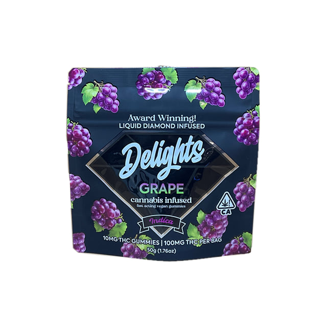 Delights - Diamond Infused Grape Gummies