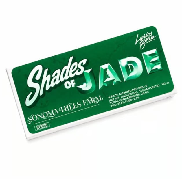 SHADES OF JADE 4-PACK PRE-ROLLS | SONOMA HILLS FARM