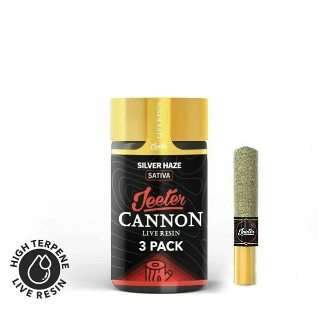 Silver Haze | .5g x 3 Infused Live Resin Cannon Pre-Rolls