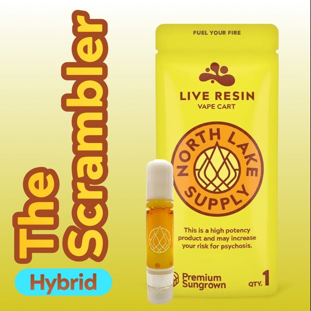 The Scrambler Live Resin 1g Vape Cartridge