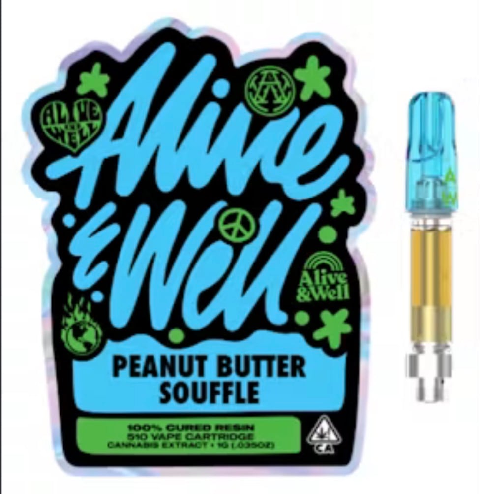 Alive & Well Peanut Butter Soufflé 1g 510 cartridge