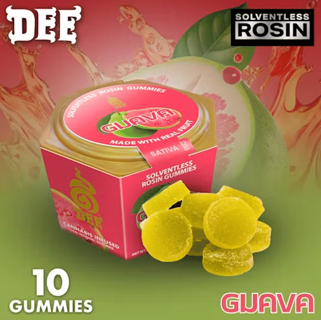 Dee Thai - Guava Solventless Rosin Gummies - 100mg