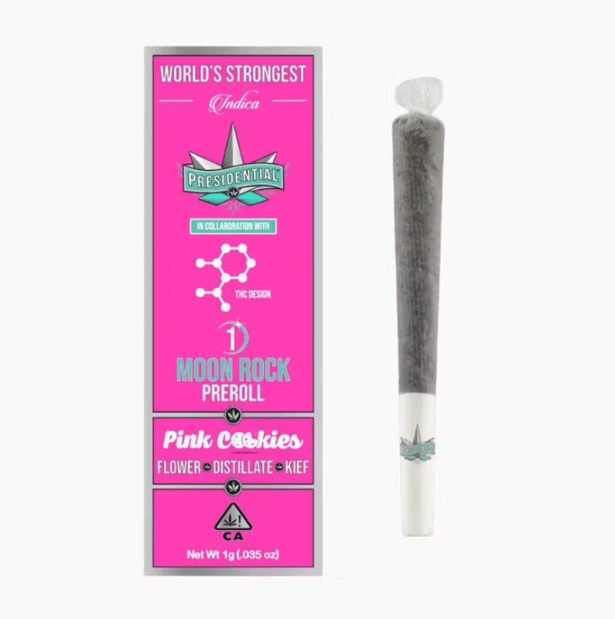 Presidential - Pink Cookies - Pee-Wee Moon Rock Mini Pre-Rolls - 3pk - 1.5g - Presidential - PC - Infused PR PK - 1.5g - $17.99 - Pre-Roll Packs