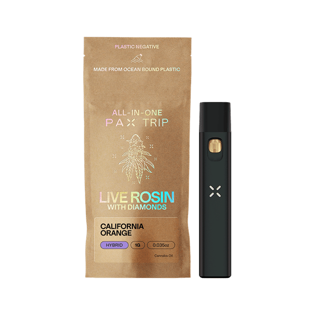 California Orange | Live Rosin with Diamonds Disposable | 1g