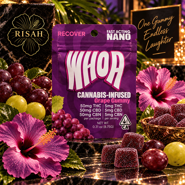 Grape Gummy 50mg THC / 50mg CBN / 50mg CBD 1:1:1 | WHOA Edibles