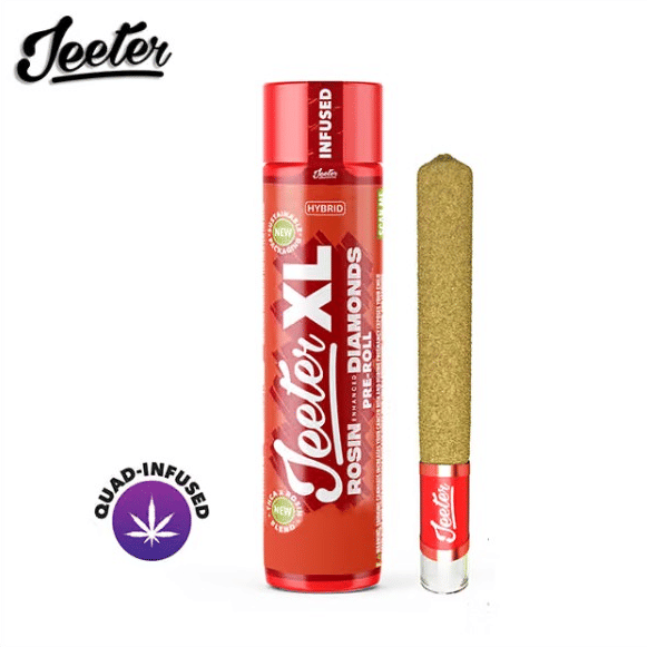 Infused Jeeter XL - Grapefruit Romulan - Rosin Enhanced Diamonds Pre-Roll - 2g