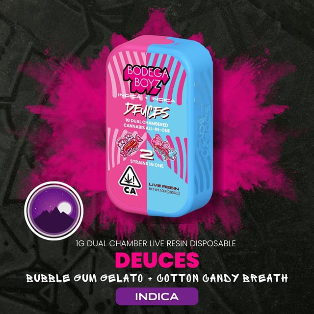 Bubblegum Gelato x Spun Sugar Live Resin Dual Chamber AIO 1g