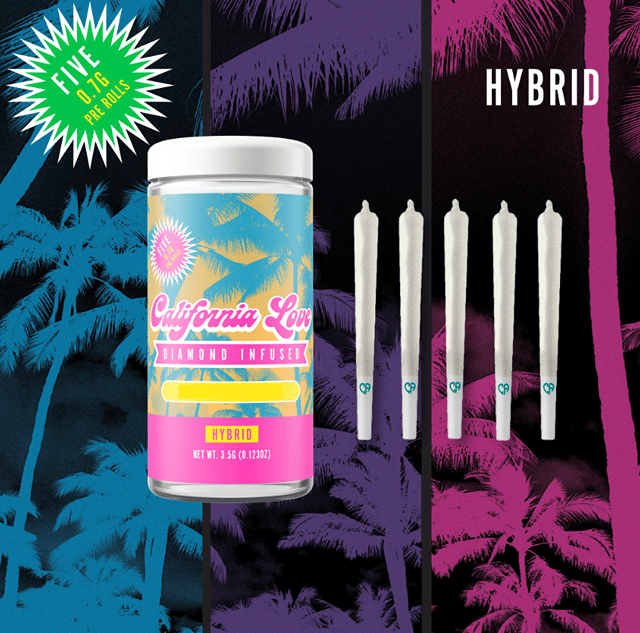 California Love - Gelato Runtz 5pk infused prerolls