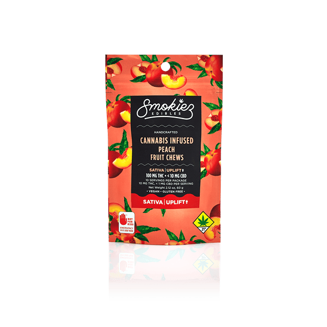 Peach Gummies | 100mg | 10ct | 10mg/ea