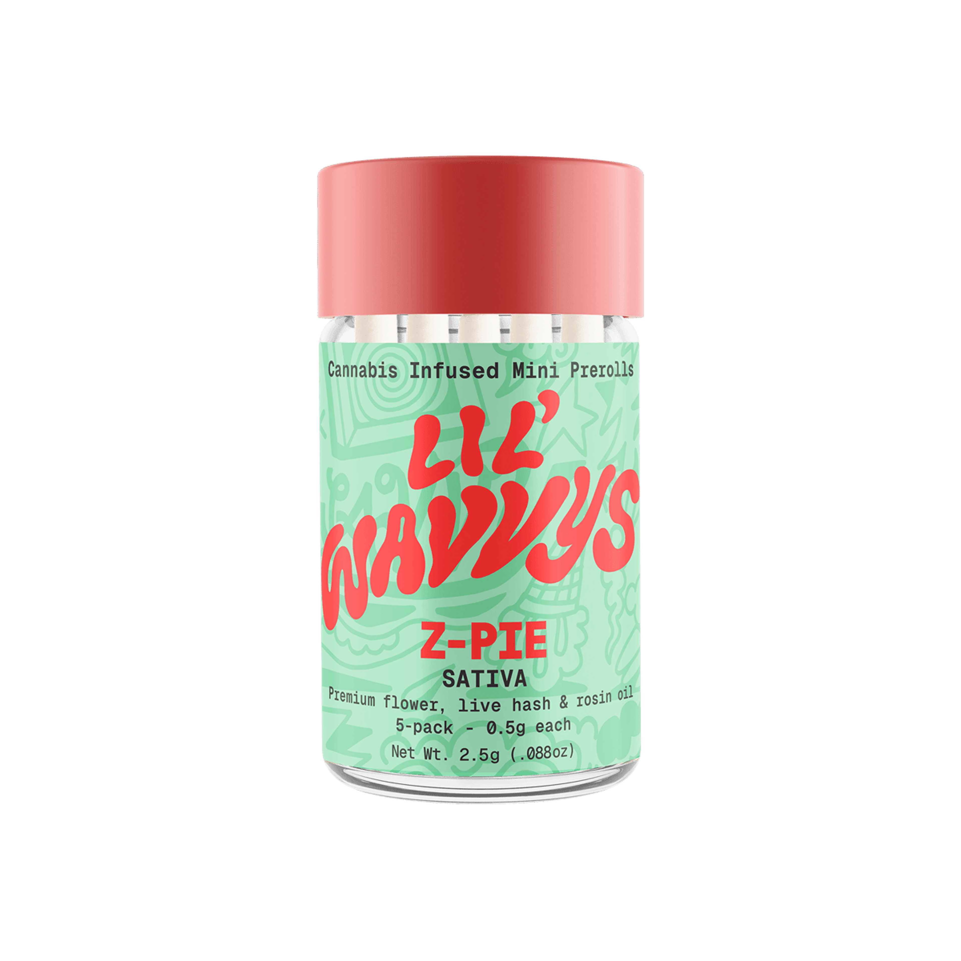 Wavvy - Lil Wavvys 5 Pack - Z-PIE - WAVVY - - $25 - Pre-Rolls