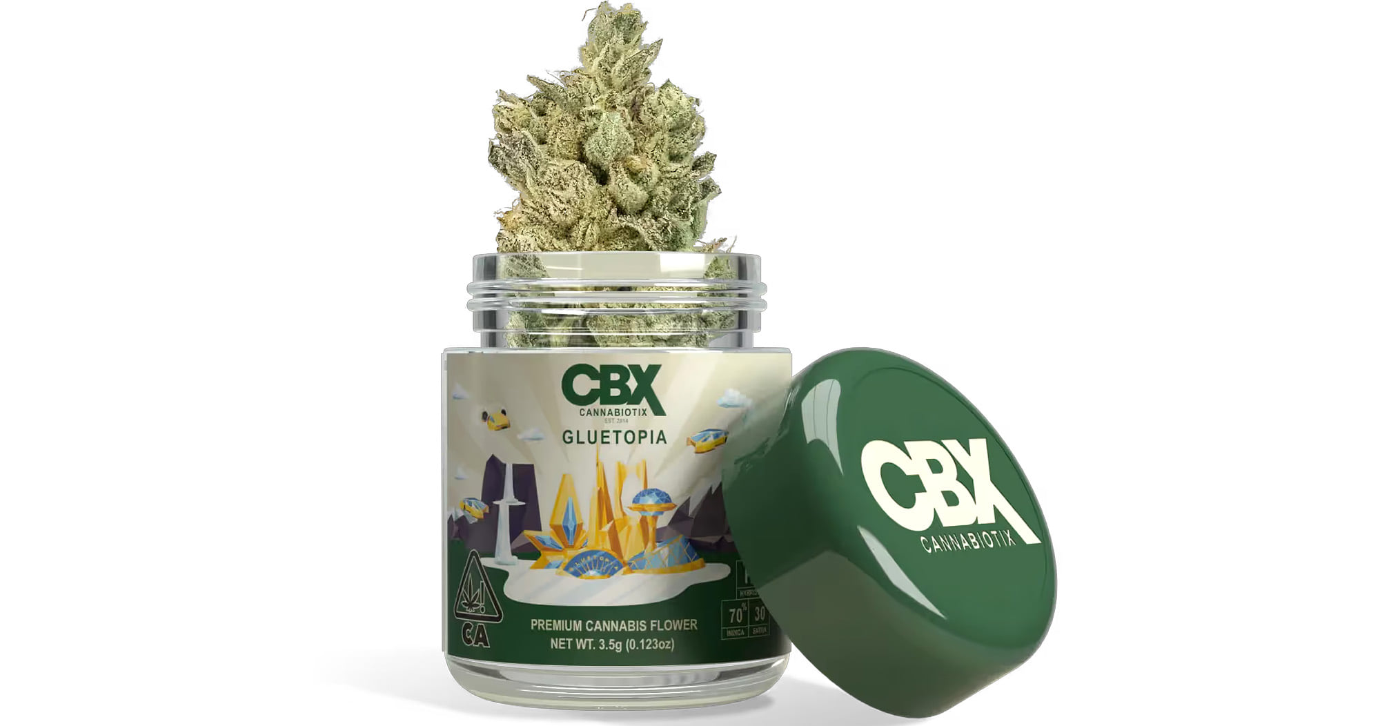 Cannabiotix (CBX): Gluetopia 30.42% - 3.5g - Eighth