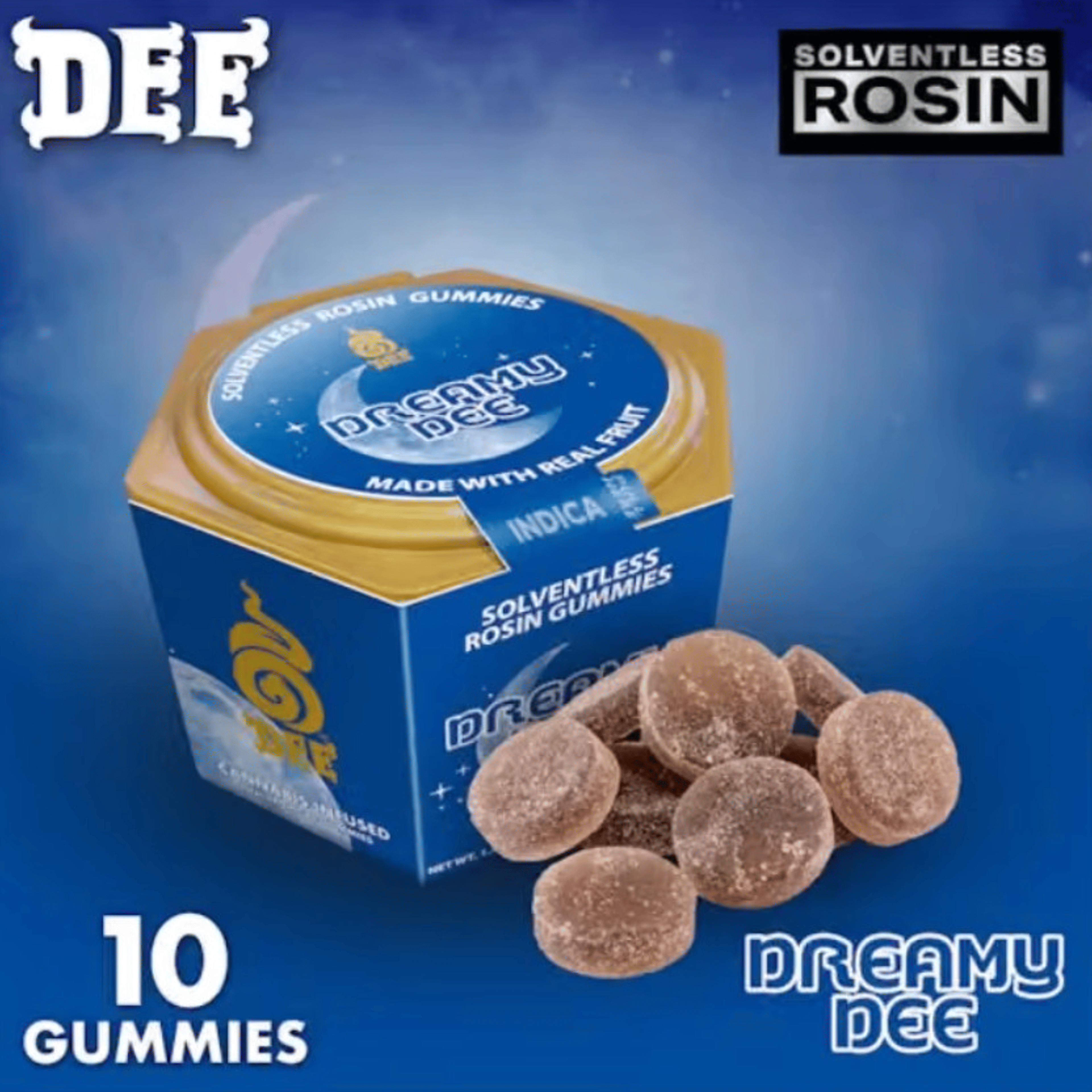 Dee - Dreamy Dee Solventless Rosin Gummies - 100mg - Dee Thai - - $13.99 - Edibles