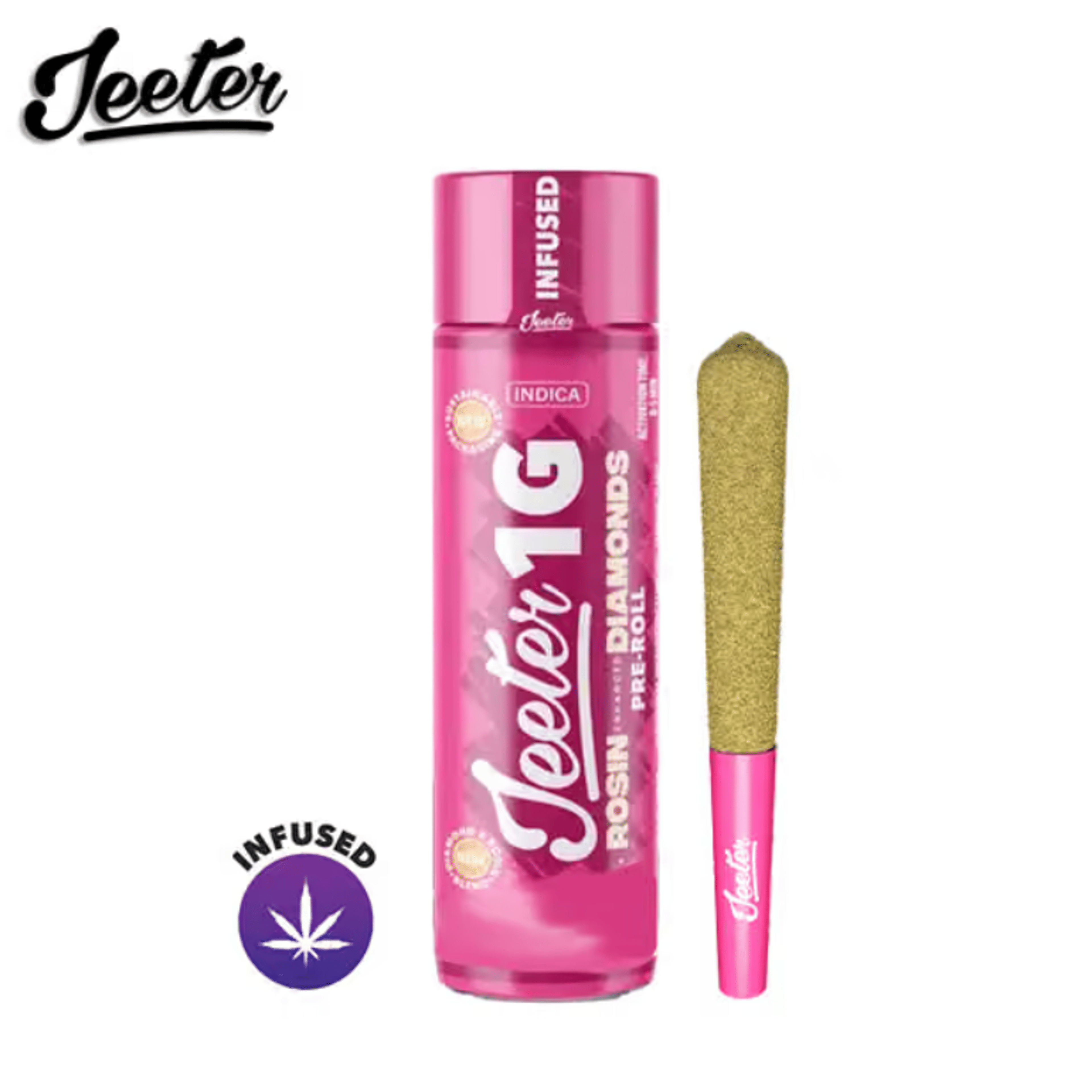 Infused Jeeter - Sour Tsunami - Rosin Enhanced Diamonds Pre-Roll - 1g - Jeeter - ST - Infused PR - 1g - $13.99 - Pre-Rolls