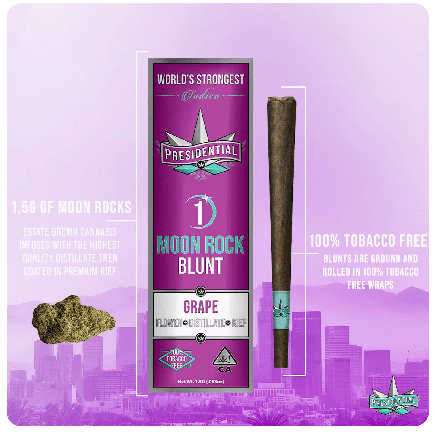 Presidential: Grape - Moon Rocks Blunt