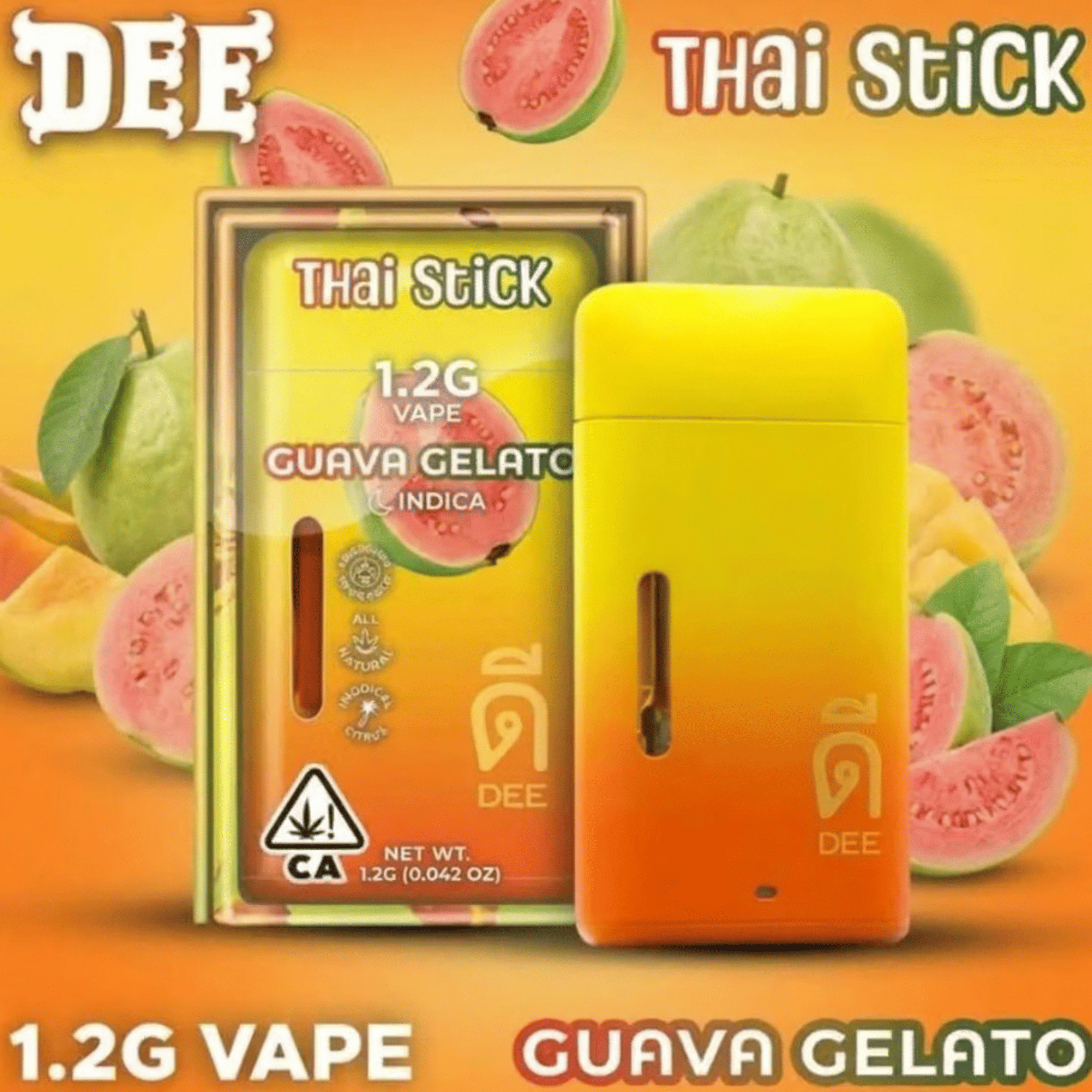 Dee Thai Stick - Guava Gelato - Disposable - 1.2g - Dee Thai - 1.2g - $19.99 - Disposable Vapes