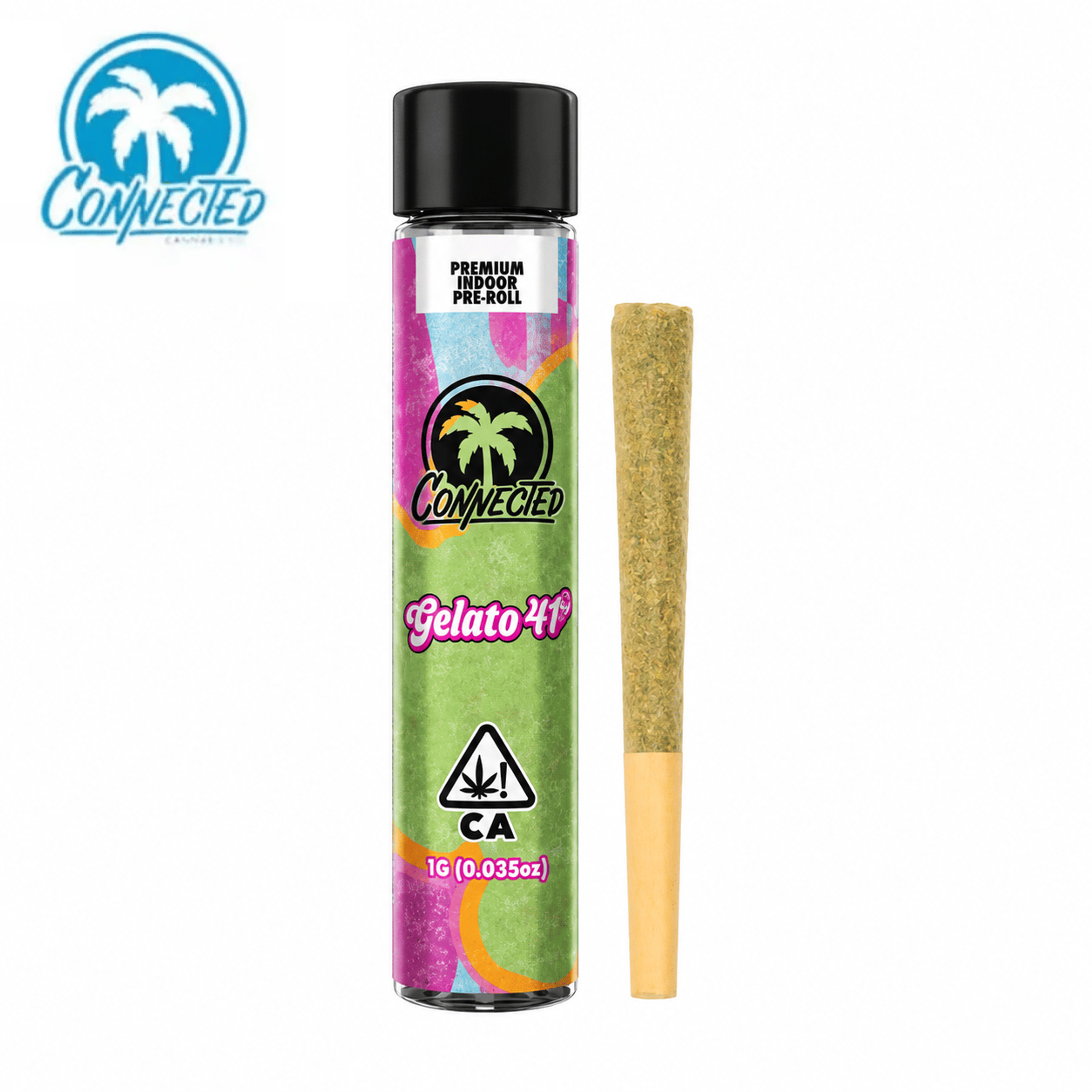 Connected - Gelato 41 - Pre-Roll - 1g - Connected - Full Gram - $11.99 - Pre-Rolls
