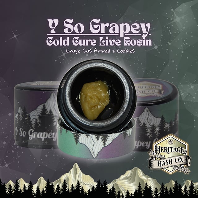 Heritage Hash Co.: New! Y So Grapey Cold Cure