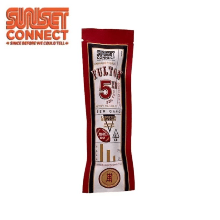 Sunset Connect (Fulton 5'er) - George Zkittlez - Pre-Roll - 1g - Sunset Connect - GZ - Pre-Roll - 1g - $5.26 - Pre-Rolls