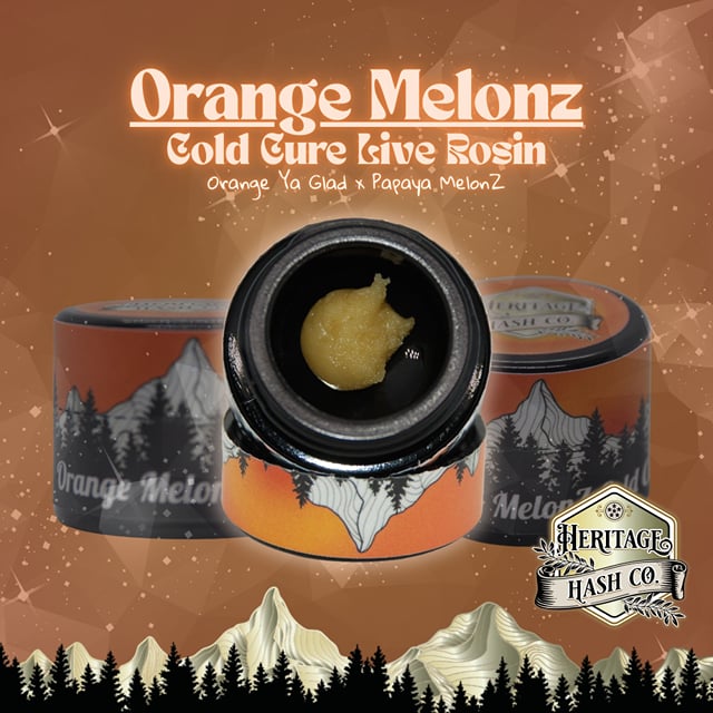 Heritage Hash Co.: New! Orange Melonz Cold Cure