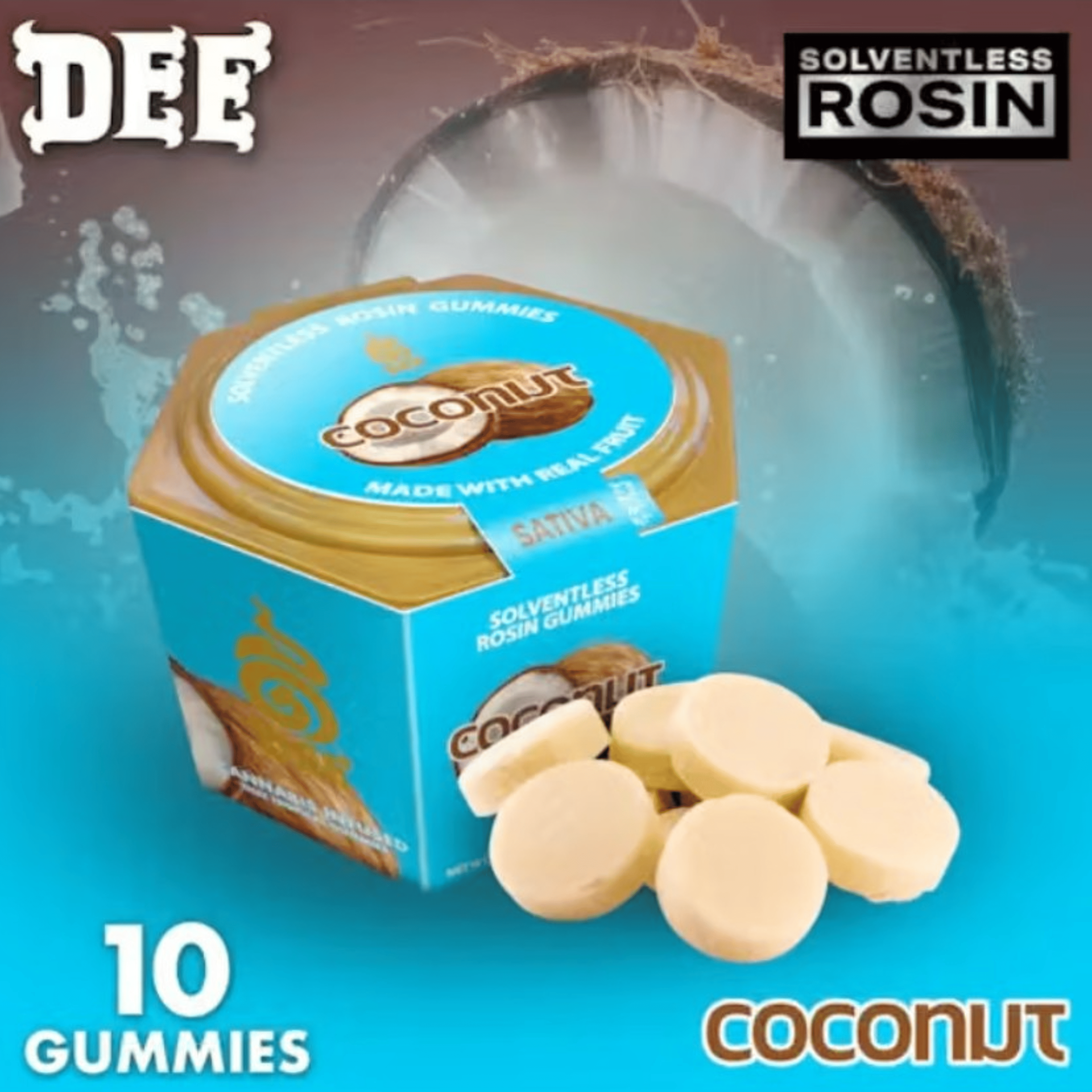 Dee - Coconut Solventless Rosin Gummies - 100mg - Dee Thai - - $13.99 - Edibles