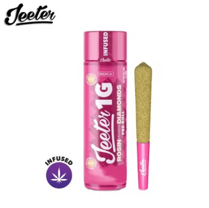 Infused Jeeter - Granddaddy Purp - Rosin Enhanced Diamonds Pre-Roll - 1g - Jeeter - GP - Infused PR - 1g - $13.99 - Pre-Rolls